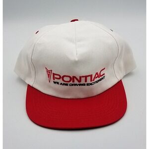 Vintage Pontiac We Are Driving Excitement USA Trucker Hat Snapback  Canvas Cap
